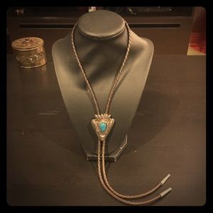 Vintage gaucho turquoise arrowhead necklace